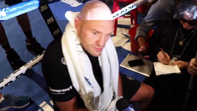 'IM NOT HERE TO TALK ABOUT (JOSHUA). I'VE NO INTEREST' -TYSON FURY ASKED ON AJ, CUTS SHORT REPORTER