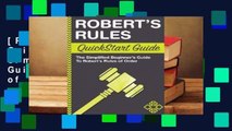 [Read] Robert's Rules QuickStart Guide: The Simplified Beginner's Guide to Robert's Rules of