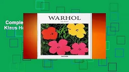 Complete acces  Warhol by Klaus Honnef