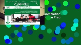 About For Books  GRE Text Completion   Sentence Equivalence (Manhattan Prep GRE Strategy Guides)