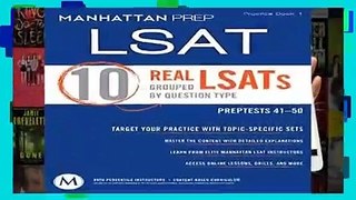Full E-book  10 Real Lsats Grouped by Question Type: Manhattan LSAT Practice Book (Manhattan