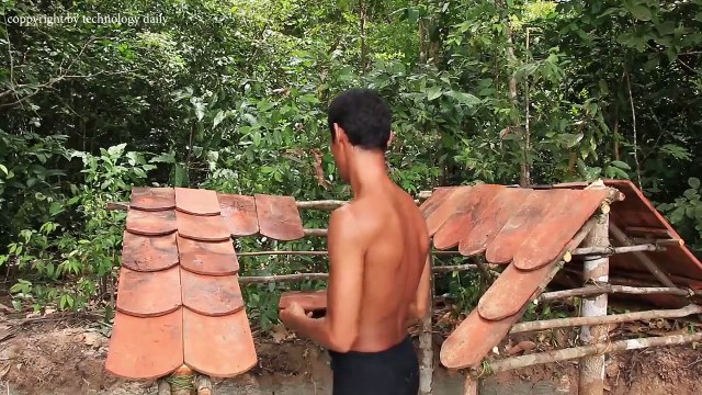 Building Swimming Pool For Baby Ducks And Build Hut For Baby Ducks Staying