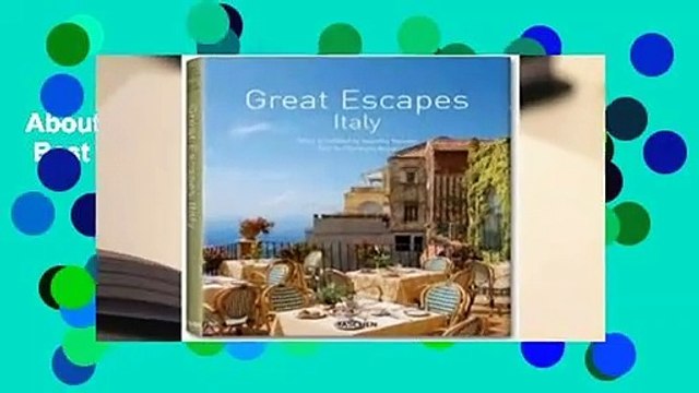 About For Books Great Escapes: Italy Best Sellers Rank : #3