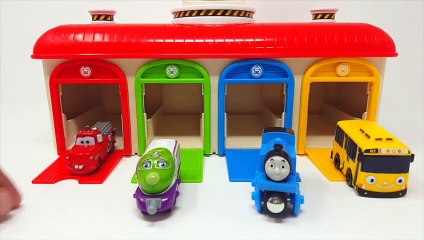 Tayo Bus Garage & Crocodile, Cockroach Funny Story Toy Monster, Thomas & Friends