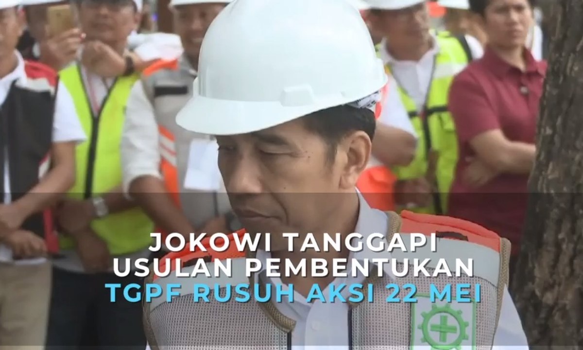 Jokowi Tanggapi Usulan Pembentukan TGPF Rusuh Aksi 22 Mei