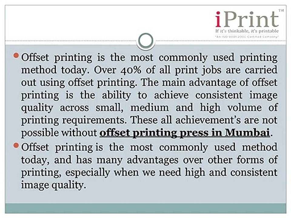 What Is Offset Printing?