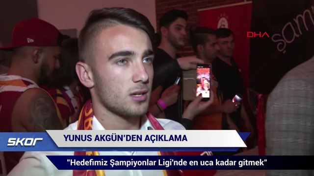 Yunus Akgün: Hedefimiz Şampiyonlar Ligi'nde en uca kadar gitmek