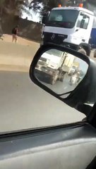 Accident spectaculaire sur l'autoroute a péage