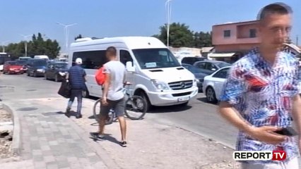 Report TV -Qytetarët nisen për plazh, bllokohen në trafik