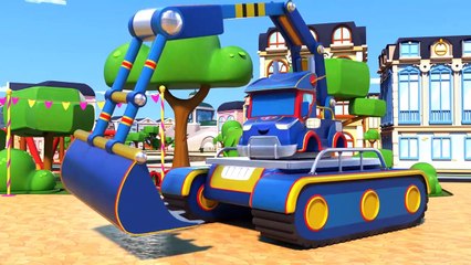 Truck videos for kids -  NBA PLAYOFF : The BASKETBALL accident BREAKS the RACE CAR - Super Truck !