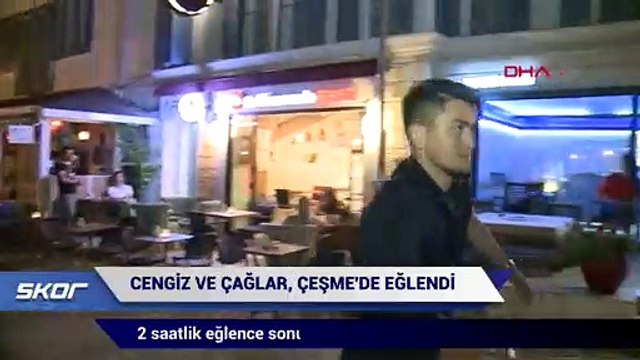 Cengiz ve Çağlar Çeşme’de böyle görüntülendi