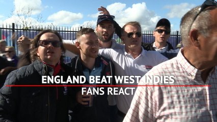 Fans react to England's win over the West Indies
