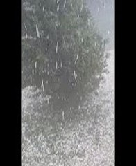 Pluie de grêlons à Romans
