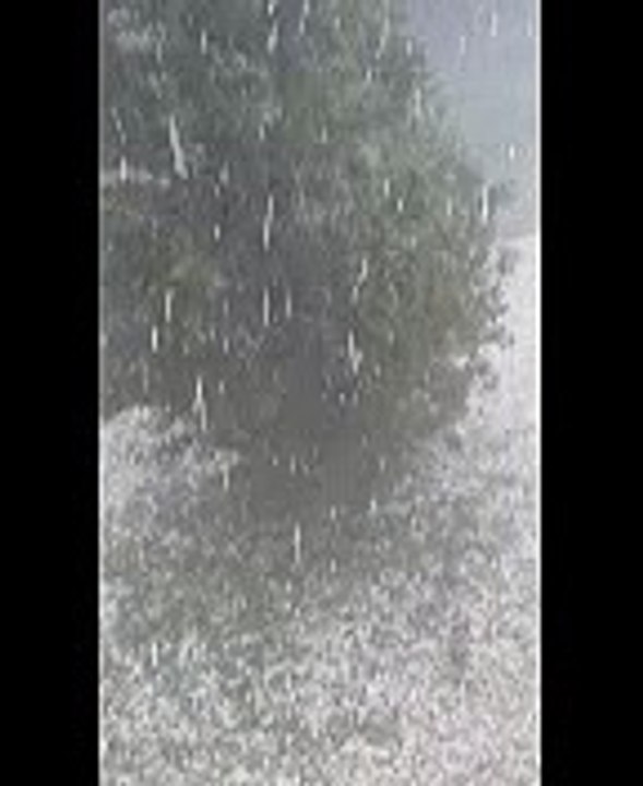 Pluie de grêlons à Romans