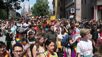 Témoignages lors de la Marche des fiertés 2019 à Strasbourg