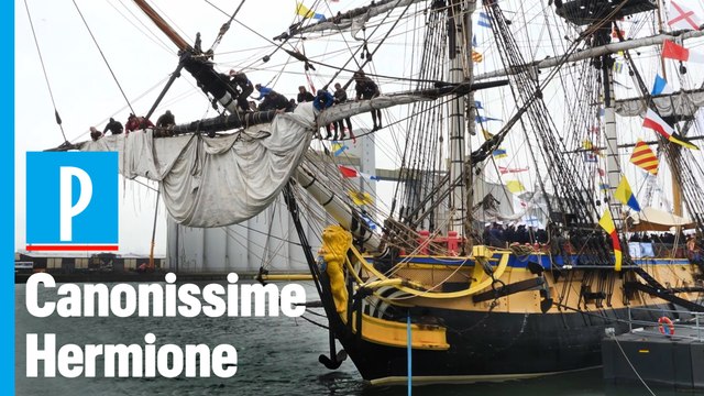 A bord de l’Hermione, le bateau star de l’Armada de Rouen