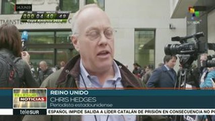 Reino Unido: audiencia de extradición de Assange, en enero 2020