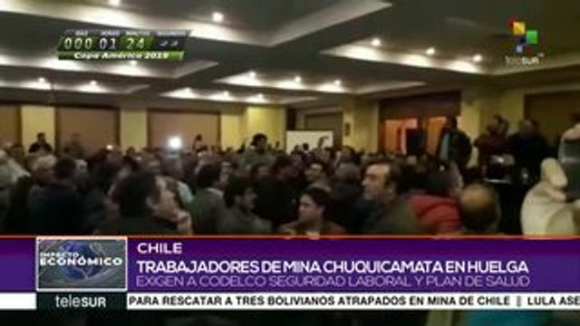 Chile: mineros inician huelga general por reivindicaciones laborales