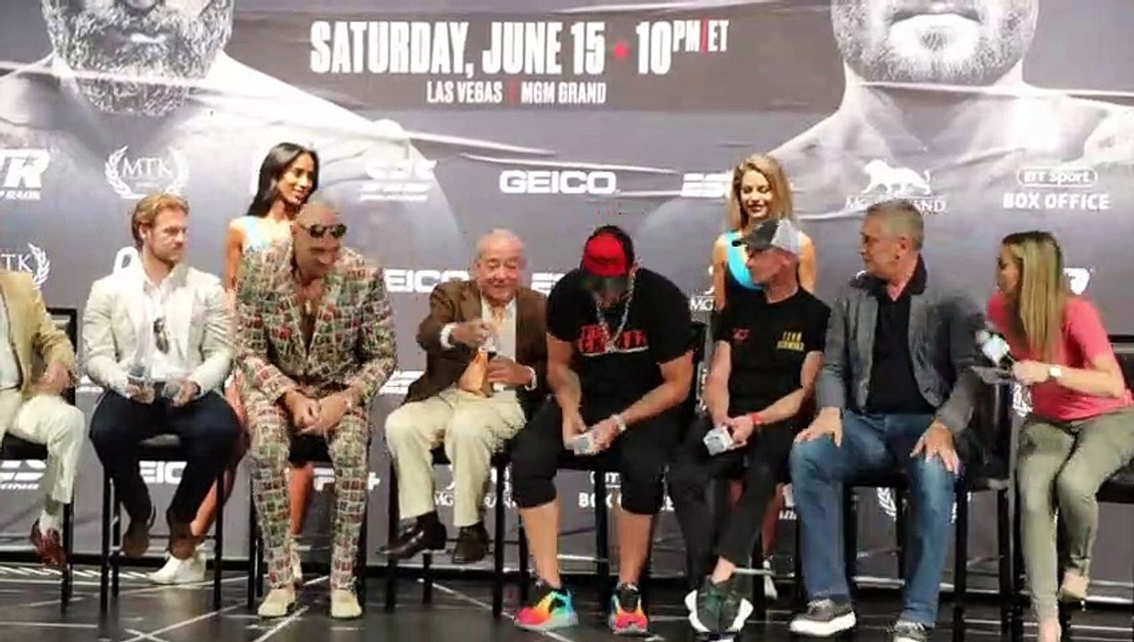 'IM A BAD MAN' - TYSON FURY TELLS TOM SCHWARZ AS IN GOES TO PLANT KISS ON HIM IN FACE OFF