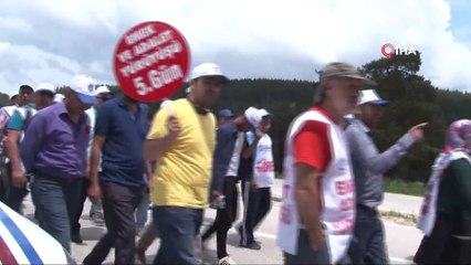 ‘Emek ve Adalet Yürüyüşü’ beşinci gününde