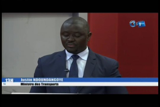 RTG/Présentation de la nouvelle compagnie publique de transport Urbain par le ministre des transports Justin Ndoundangoye