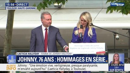 Laeticia Hallyday évoque la bataille pour l'héritage dans son discours