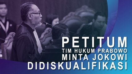 Petitum Tim Hukum Prabowo-Sandiaga Uno, Minta Jokowi-Ma'ruf Amin Didiskualifikasi