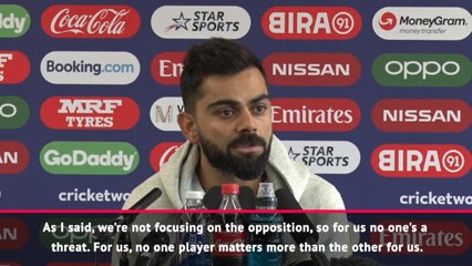 No one is a threat to India - Kohli