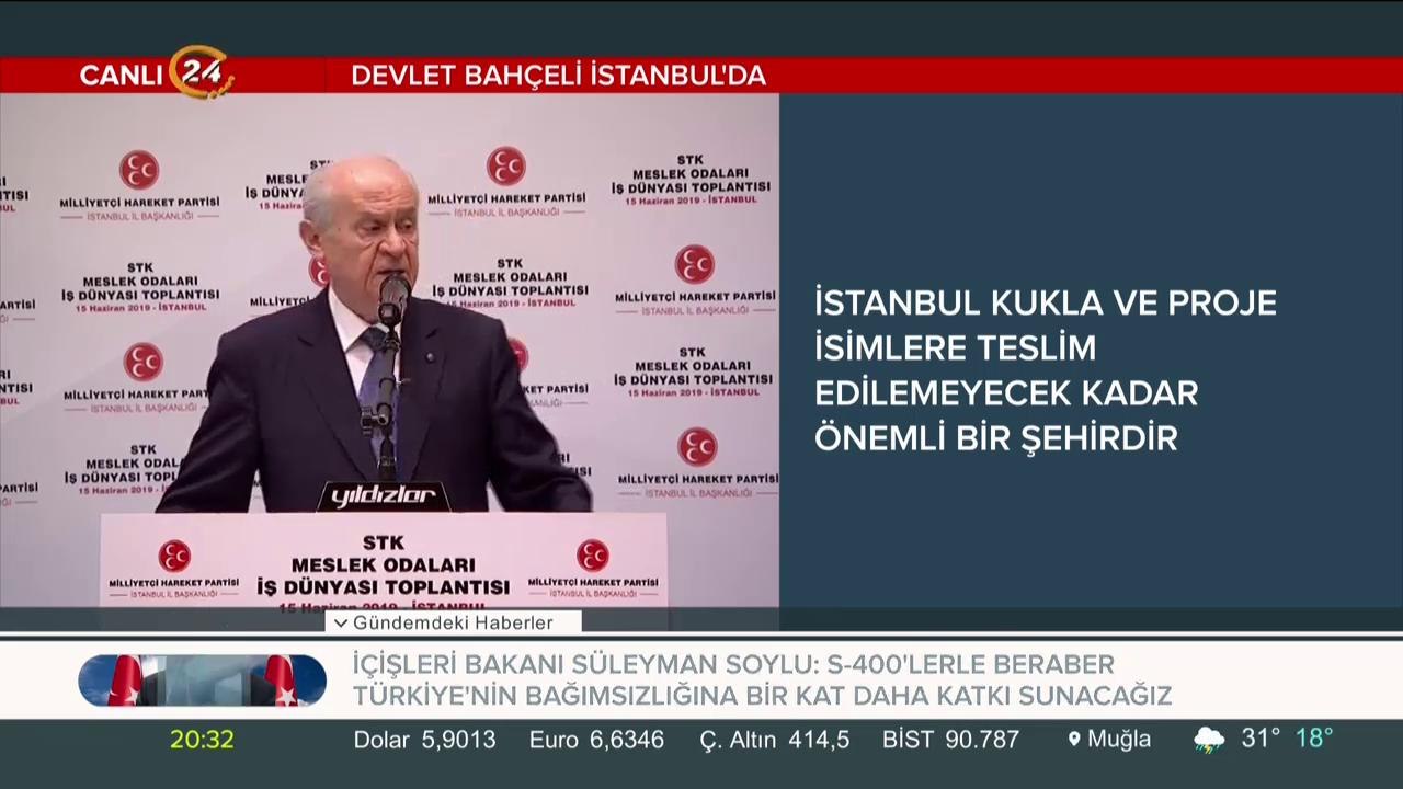 Bahçeli İstanbul'da