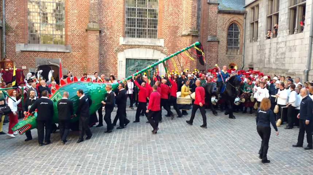Répétition du combat dit Lumeçon 2019. Vidéo Éric Ghislain