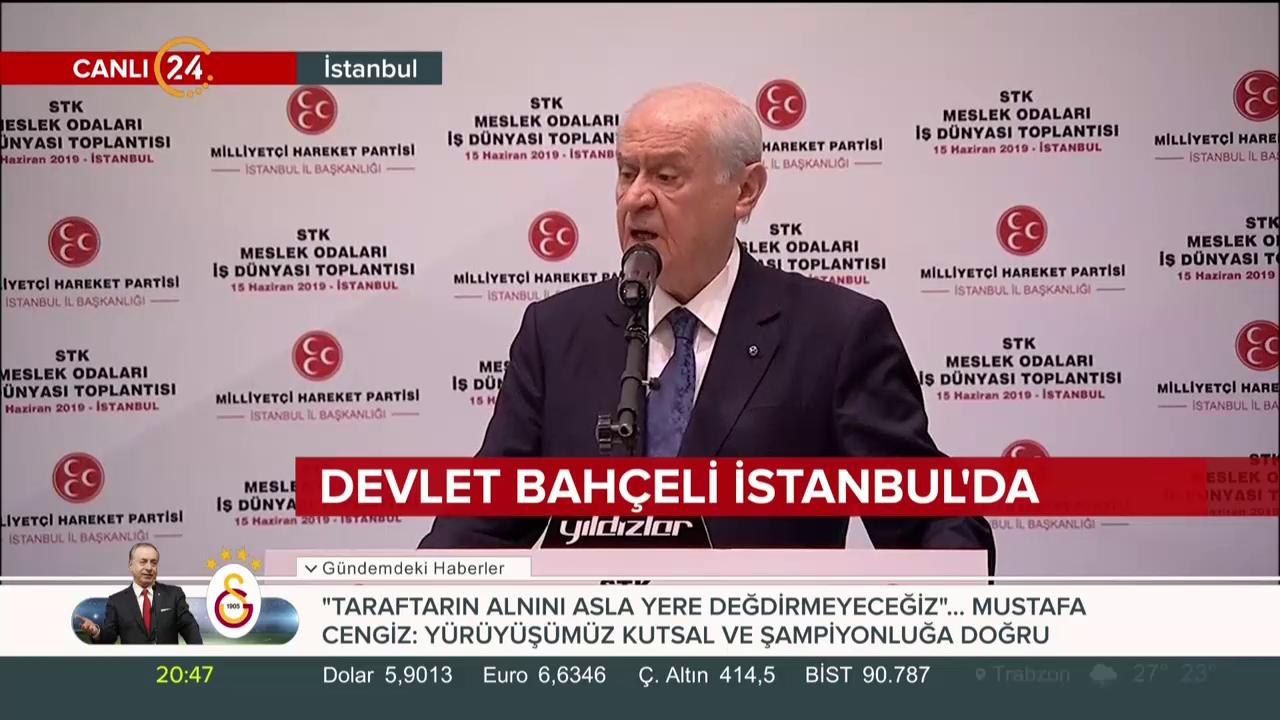 Bahçeli İstanbul'da