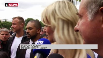 Laeticia Hallyday a rendu un hommage émouvant à « son homme » Johnny