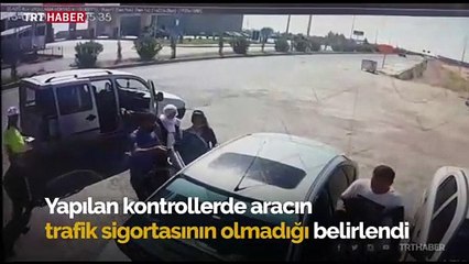 Polis sayesinde sınava yetiştiler