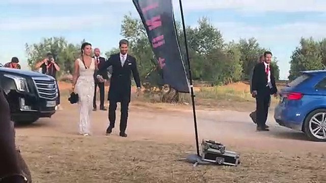 Llegada de Sergio Ramos y Pilar Rubio a la Finca