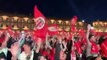 Rugby - Top 14 - La foule en délire à Toulouse après la victoire du Stade Toulousain en finale du top 14 contre Clermont-Ferrand