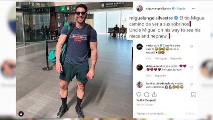 Miguel Ángel Silvestre se dispone a visitar a sus sobrinos