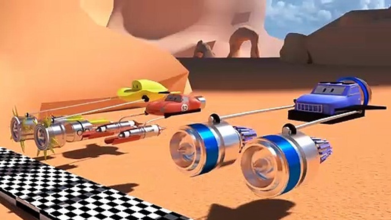 Spid la voiture de course + 2 vaisseaux Star Wars épisode | Dessin animé pour enfants