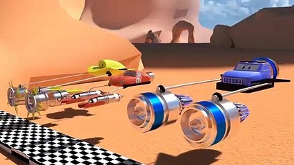 Spid la voiture de course + 2 vaisseaux Star Wars épisode | Dessin animé pour enfants