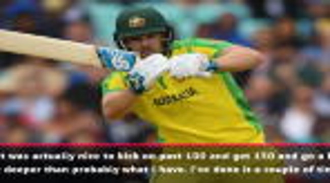 Finch plays down role in Australia win