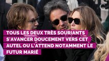 VIDEO. Les images de Laura Smet conduite à l'autel par son frère David Hallyday