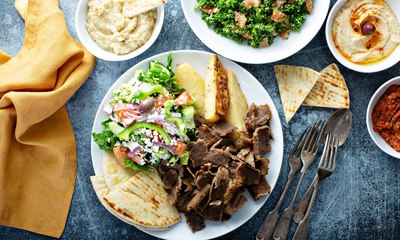 طريقة عمل سلطة الشاورما باللحمة ‏