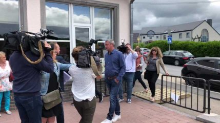 La Meuse-Luxemboirg - arrivée de Dimitri Fourny au bureau de vote