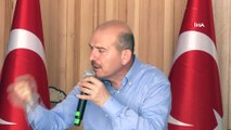 İçişleri Bakanı Soylu, Fatih'te Kuruyemişçiler Odası üyeleriyle bir araya geldi