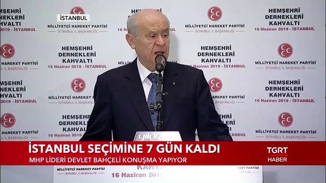 MHP Lideri Bahçeli: İstanbul İçin Vakit, Binali Yıldırım Vaktidir