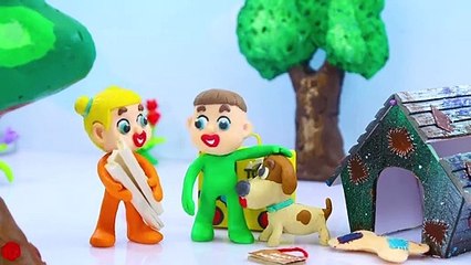 SUPERHERO BABY BUILDS LEGO BEETLE CAR  Play Doh Stop Motion Cartoons