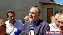 La Roche-de-Glun : après le déluge de grêle de samedi, des mesures exceptionnelles annoncées par le ministre Didier Guillaume