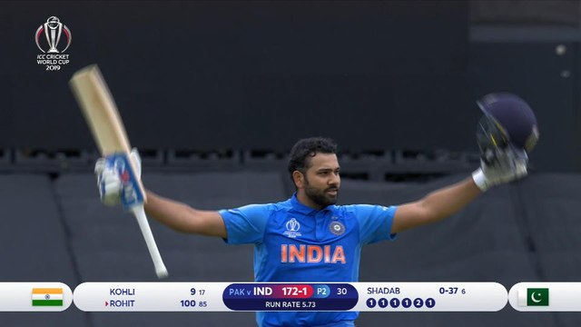 Rohit hits brilliant century for India