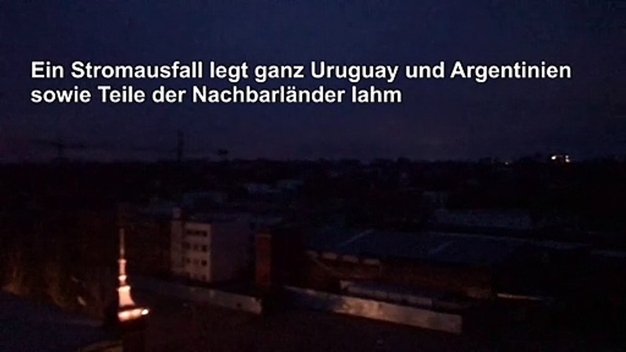 Stromausfall legt Argentinien und Uruguay lahm