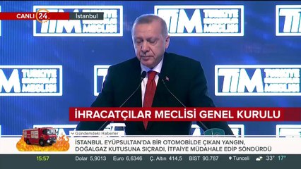 Başkan Erdoğan TİM Genel Kurulu'nda konuşuyor