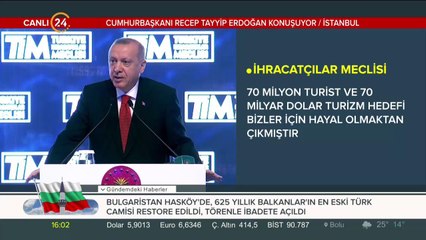 Başkan Erdoğan TİM Genel Kurulu'nda konuşuyor
